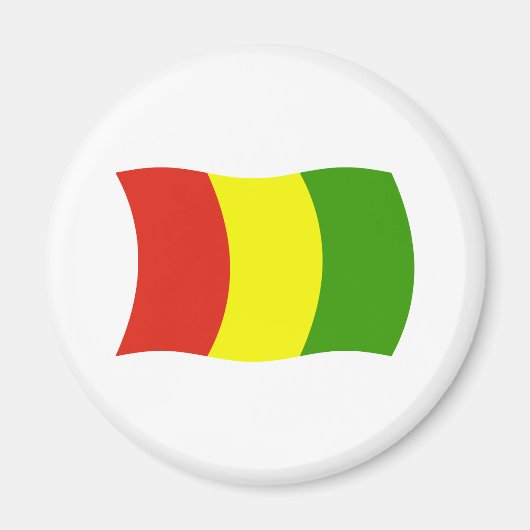 Guinee Vlagmagneet Magneet (Voorkant)