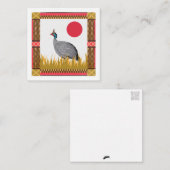 Guinee vogel Briefkaart Stijl Notecard (Voorkant / Achterkant)