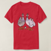 Guinee-vogelfamilie T-shirt (Design voorkant)