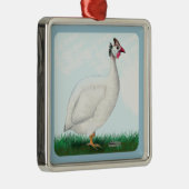 Guinee White Metalen Ornament (Rechts)