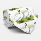 Guinee's: wit stropdas (Opgerold)