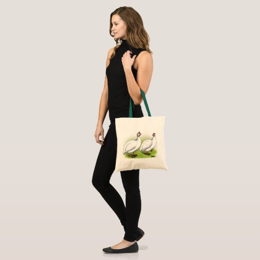 Guinee's: wit tote bag (Voorkant (model))