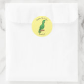 Guinese cartoon ronde sticker (Tas)