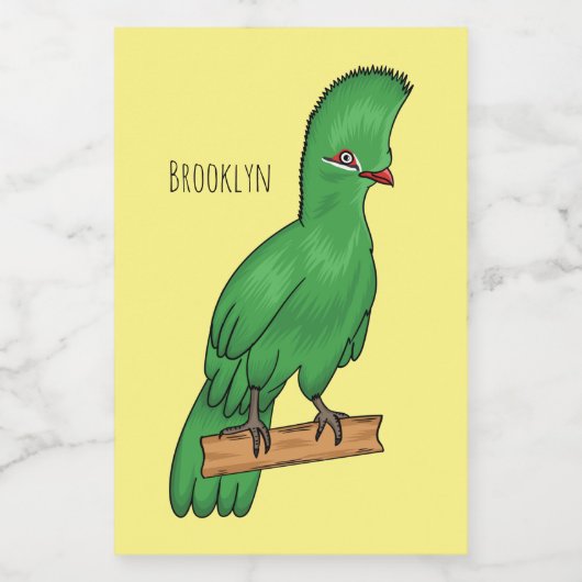 Guinese cartoon voedselcontainer etiket (Enkel label)