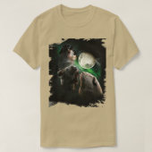 Guinese pig 3 Moon Wolf Howling T-shirt (Design voorkant)