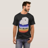 Guinese pig M C Wheeker Wheeking Cavy T-shirt (Voorkant volledig)