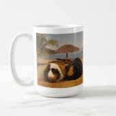 Guinese pingboeddies op het strand koffiemok (Links)