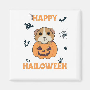 Guinese pompoen zoete dieren Happy Halloween Magneet