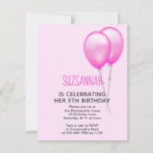 Guinese roze ballonnen kaart (Achterkant)