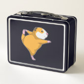 Guinese varken bij Yoga Stretching (Achterkant)