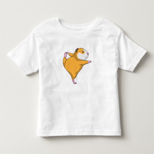 Guinese varken bij Yoga Stretching Kinder Shirts (Voorkant)