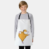 Guinese varken bij Yoga Stretching Schort (Gedragen)