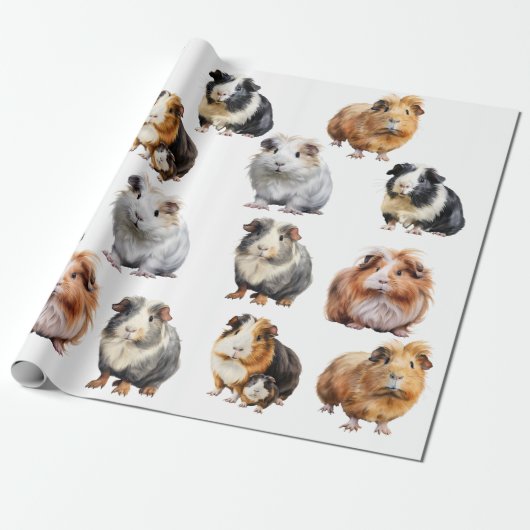 Guinese varken cadeaupapier (Uitgerold)