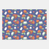 Guinese varken- en bloempatronen inpakpapier vel (Voorkant 2)