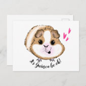 Guinese varken het is een proefkonijn. briefkaart (Voorkant / Achterkant)