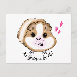 Guinese varken het is een proefkonijn. briefkaart