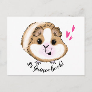 Guinese varken het is een proefkonijn. briefkaart