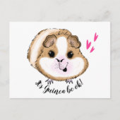 Guinese varken het is een proefkonijn. briefkaart (Voorkant)