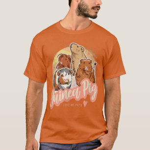 Guinese varken houdt van mijn huisdier t-shirt
