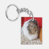 Guinese varken in een kooi sleutelhanger (Voorkant Links)