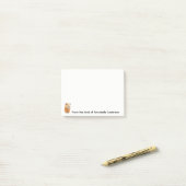 Guinese varken in een Oranje zoetwatereter Post-it® Notes (Op bureau)