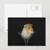 Guinese varken in een wijnglas briefkaart (Voorkant / Achterkant)