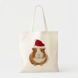 Guinese varken in het pet van Santa Tote Bag