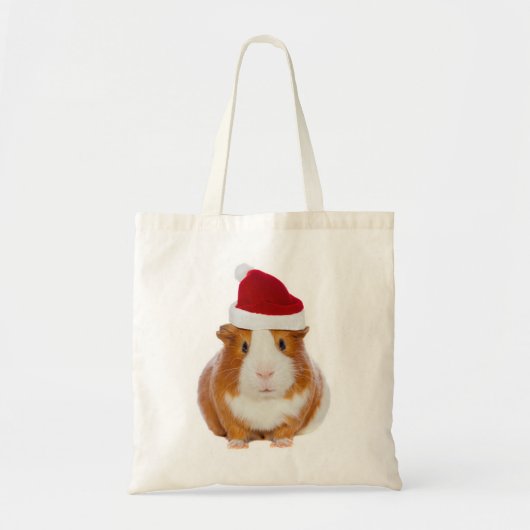 Guinese varken in het pet van Santa Tote Bag (Voorkant)