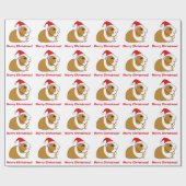 Guinese varken in Santa Hat Cadeaupapier (Vlak)