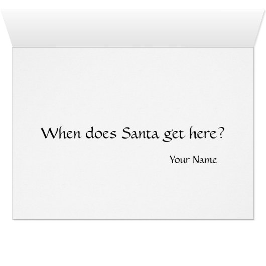 Guinese varken in Wreate kerstkaart (Binenzijde Horizontaal (Onderkant))