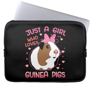 Guinese varken is gewoon een meisje dat van Guinee Laptop Sleeve