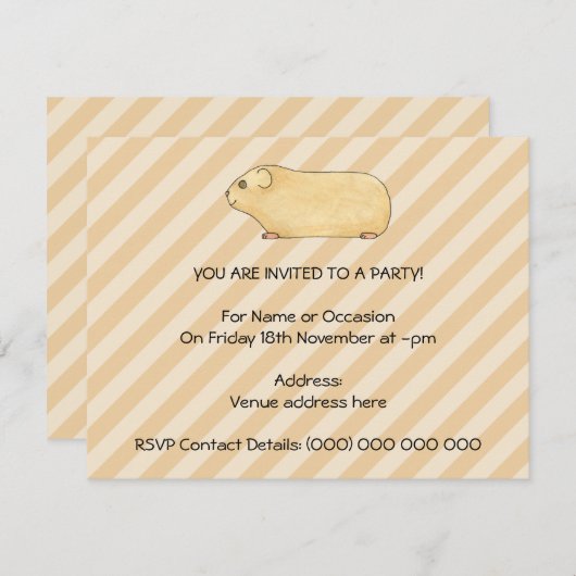 Guinese varken. kaart (Voorkant / Achterkant)