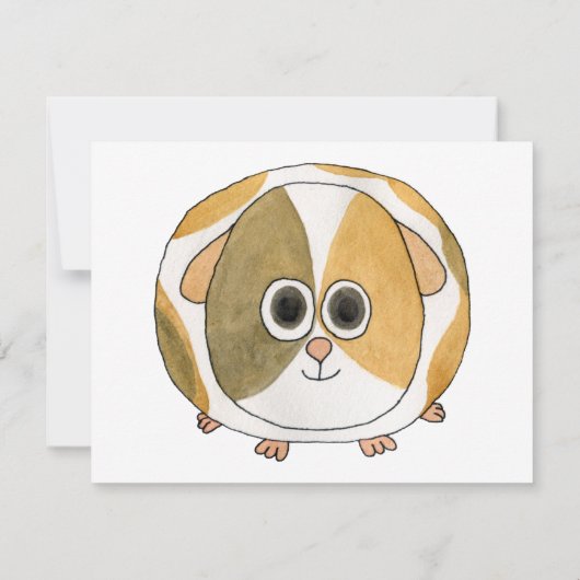 Guinese varken. kaart (Achterkant)