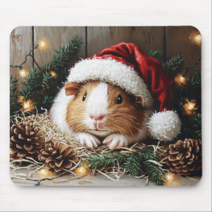 Guinese varken met een Santa Hat Muismat