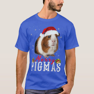 Guinese varken met Santa Hat Snowflake Decoration T-shirt