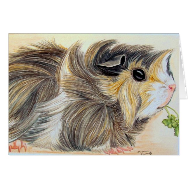 Guinese varken met sprig (Voorkant Horizontaal)