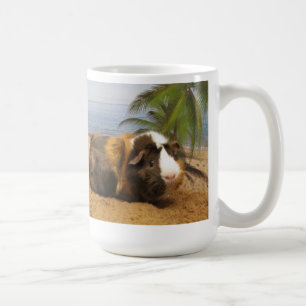 Guinese varken onder de palmboom koffiemok