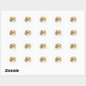 Guinese varken. ronde sticker (Vel)