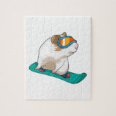 Guinese varken Snowboarder Legpuzzel (Verticaal)