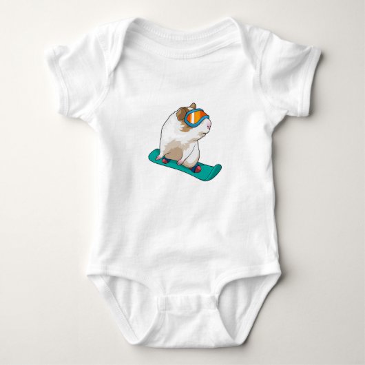 Guinese varken Snowboarder Romper (Voorkant)