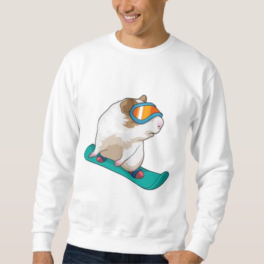 Guinese varken Snowboarder Trui (Voorkant)
