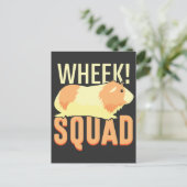 Guinese varken Vierkant schattig Pet Lover Briefkaart (Staand voorkant)