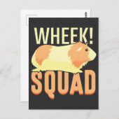 Guinese varken Vierkant schattig Pet Lover Briefkaart (Voorkant / Achterkant)