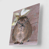 Guinese varken vierkante klok (Hoek)