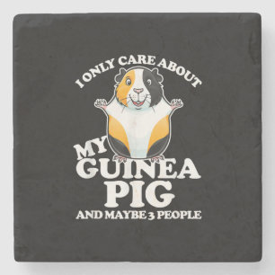 Guinese varken waar ik om geef... stenen onderzetter