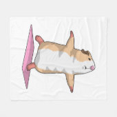 Guinese varken Yoga Meditation Fitness Fleece Deken (Voorkant (Horizontaal))