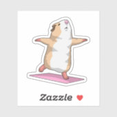 Guinese varken Yoga Meditation Fitness Sticker (Vel)