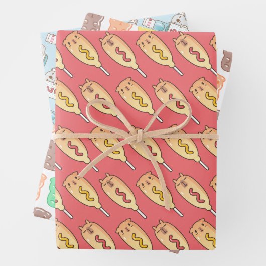 Guinese varkens, capybara's en koala met een voeds inpakpapier vel (In situ)