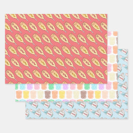 Guinese varkens, capybara's en koala met een voeds inpakpapier vel