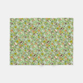 Guinese varkens in het groen fleece deken (Voorkant (Horizontaal))